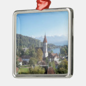 Thun, Landschaft Schweiz Ornament Aus Metall (Links)
