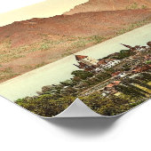 Thun, See, Spiez, Berner Oberland, Schweiz Poster (Ecke)