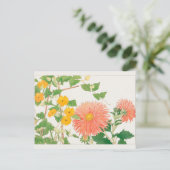 Thunbergia, China Ostern von Tanigami Konan Postkarte (Stehend Vorderseite)