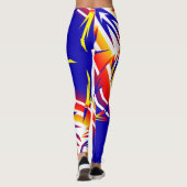 Thunder Abstrakt Art Funky Leggings (Rückseite)