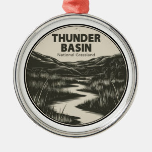 Thunder Basin National Grassland Wyoming Bach Ornament Aus Metall