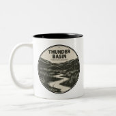 Thunder Basin National Grassland Wyoming Stream Zweifarbige Tasse (Links)