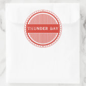 Thunder Bay City Pride Emblem – Canadian Identity Runder Aufkleber (Tasche)