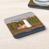Thunder Bay Island Lighthouse 6 plastic coasters Getränkeuntersetzer (Linke Seite)