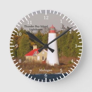 Thunder Bay Island Lighthouse Uhr