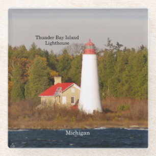 Thunder Bay Island Lighthouse Untersetzer