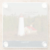 Thunder Bay Island Lighthouse Untersetzer (Rückseite)