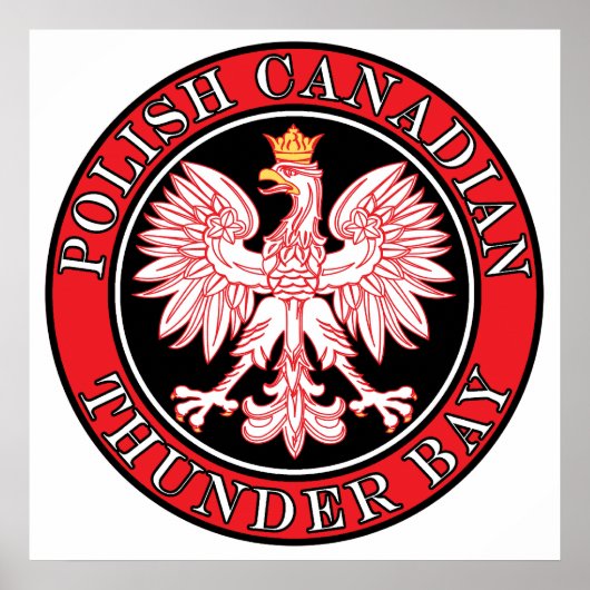 Thunder Bay Polnischer Adler Poster (Vorne)