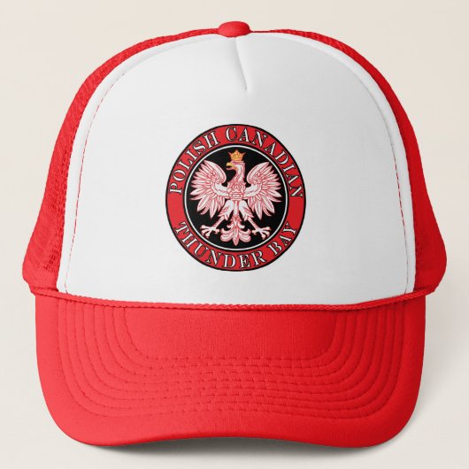 Thunder Bay Polnischer Adler Truckerkappe (Vorderseite)