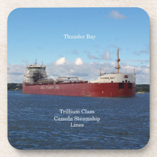 Thunder Bay Set von 6 harten Untersetzer aus Kunst