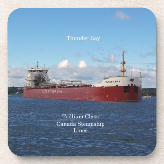 Thunder Bay Set von 6 harten Untersetzer aus Kunst (Vorderseite)