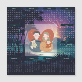 Thunder & Blitzkalender 2024 Magnetkarte