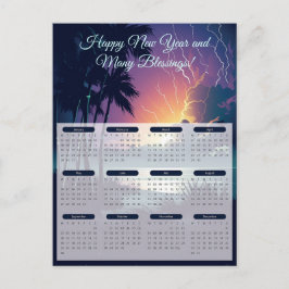 Thunder & Blitzkalender 2024 Postkarte