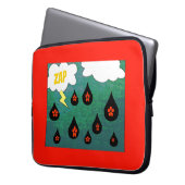 Thunder Blume Spaß Comic Pop Kunst, Dichtung und M Laptopschutzhülle (Vorderseite Links)