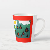 Thunder Blume Spaß Comic Pop Kunst, Dichtung und M Milchtasse (Rechts)