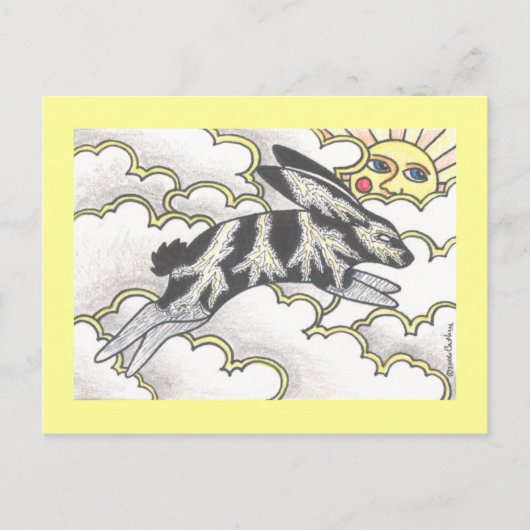 Thunder Bunny Postkarte (Vorderseite)