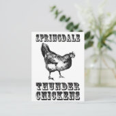 Thunder Chickens Postcard Postkarte (Stehend Vorderseite)