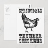 Thunder Chickens Postcard Postkarte (Vorne/Hinten)