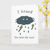 Thunder Cloud Karte (Gelbe Blume)