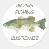 Thunder_Cove fischen Runder Aufkleber (Vorderseite)