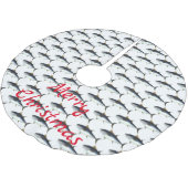 Thunder_Cove-Thunfisch Polyester Weihnachtsbaumdecke (Schrägansicht)