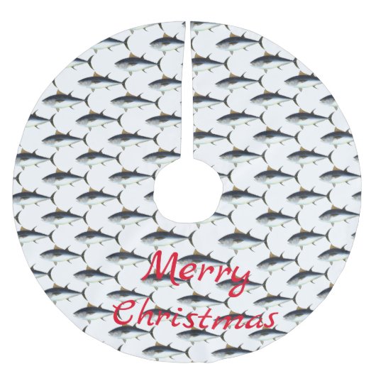 Thunder_Cove-Thunfisch Polyester Weihnachtsbaumdecke (Vorderseite)