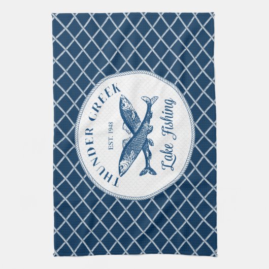 Thunder Creek | Seefischerei Geschirrtuch (Vertikal)