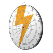 Thunder Energy Yellow Print Dartscheibe (Vorderseite rechts)
