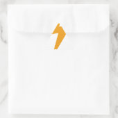 Thunder Energy Yellow Print Dreieckiger Aufkleber (Tasche)
