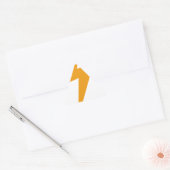 Thunder Energy Yellow Print Dreieckiger Aufkleber (Umschlag)