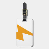 Thunder Energy Yellow Print Gepäckanhänger (Vorderseite vertikal)