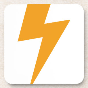 Thunder Energy Yellow Print Getränkeuntersetzer