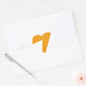 Thunder Energy Yellow Print Herz-Aufkleber (Umschlag)
