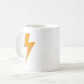 Thunder Energy Yellow Print Kaffeetasse (Vorderseite Links)