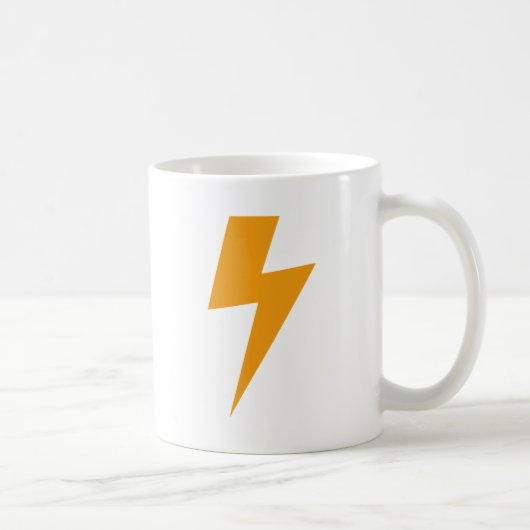Thunder Energy Yellow Print Kaffeetasse (Rechts)