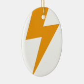 Thunder Energy Yellow Print Keramik Ornament (Rechts)
