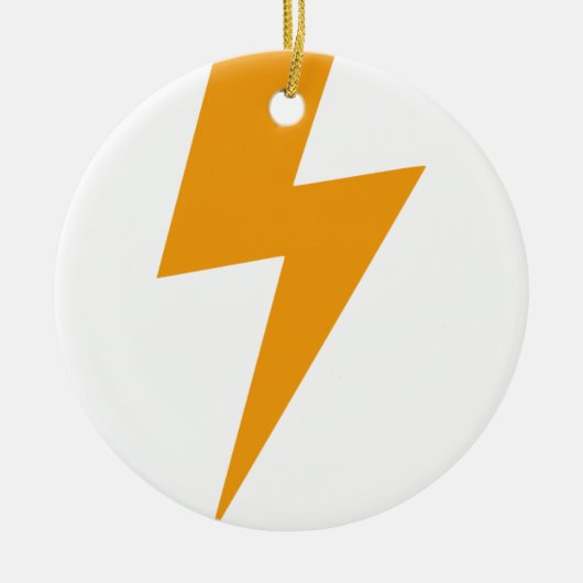Thunder Energy Yellow Print Keramikornament (Vorne)