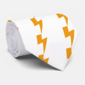 Thunder Energy Yellow Print Krawatte (Gerollt)