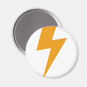 Thunder Energy Yellow Print Magnet (Vorderseite/Rückseite)