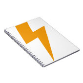 Thunder Energy Yellow Print Notizblock (Rechte Seite)