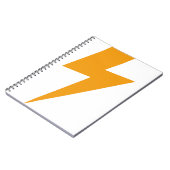 Thunder Energy Yellow Print Notizblock (Linke Seite)