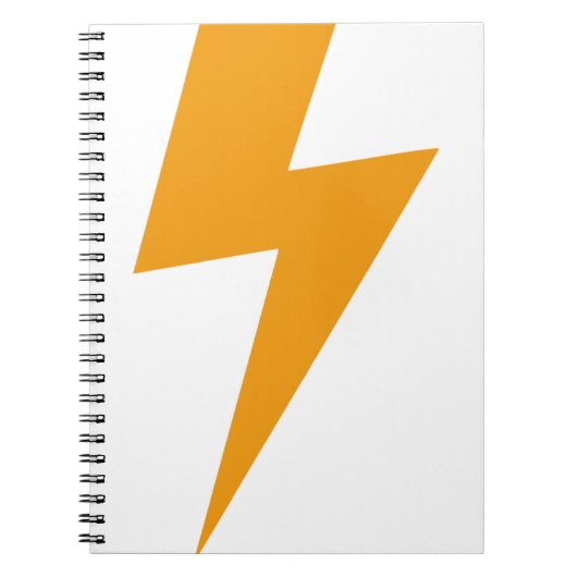 Thunder Energy Yellow Print Notizblock (Vorderseite)