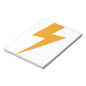 Thunder Energy Yellow Print Notizblock (Rotiert)