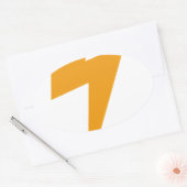 Thunder Energy Yellow Print Ovaler Aufkleber (Umschlag)