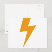 Thunder Energy Yellow Print Postkarte (Vorne/Hinten)