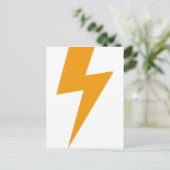 Thunder Energy Yellow Print Postkarte (Stehend Vorderseite)
