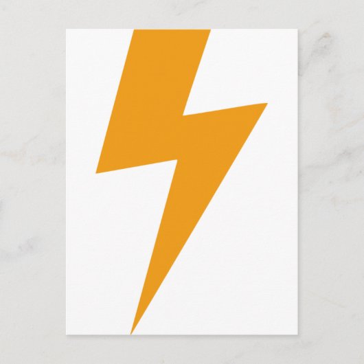 Thunder Energy Yellow Print Postkarte (Vorderseite)