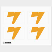 Thunder Energy Yellow Print Rechteckiger Aufkleber (Blatt)