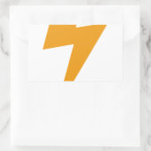 Thunder Energy Yellow Print Rechteckiger Aufkleber (Tasche)