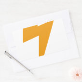 Thunder Energy Yellow Print Rechteckiger Aufkleber (Umschlag)